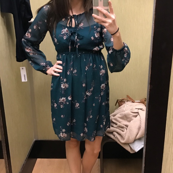 🌿Green Floral🌿MUDD dress - Picture 14 of 14